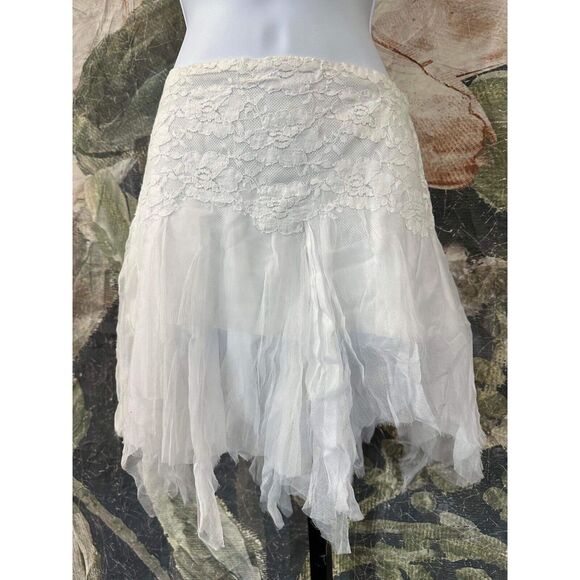 Free People Fairy Chiffon Mini Skirt Size M - Picture 3 of 5